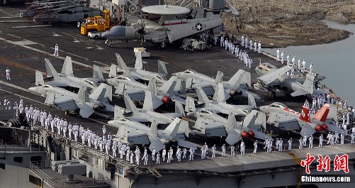 韓美日本海聯(lián)合軍演進(jìn)入第2天 進(jìn)行反潛演習(xí)