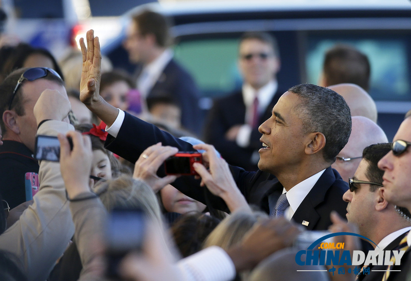 奧巴馬奔走得州宣傳醫改法案 遭民眾舉牌“彈劾”（組圖）
