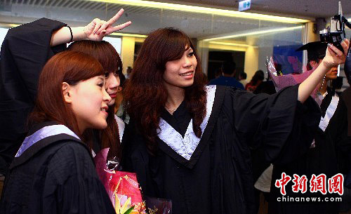 圖：臺灣大學生進入畢業季節