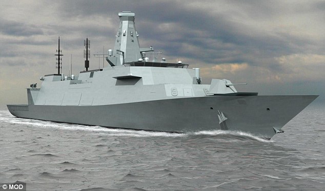 英國研制最新型隱形戰艦 預計2021年下水服役