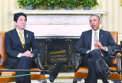 安倍逢迎美國 對華敵意更明