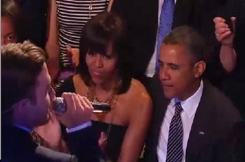 白宮音樂會見偶像 美國第一夫人尖叫難抑興奮之情