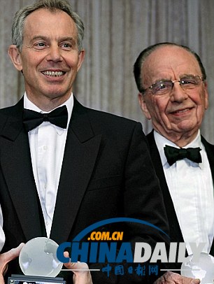 布萊爾否認與默多克離婚事件有關 系鄧文迪長女教父