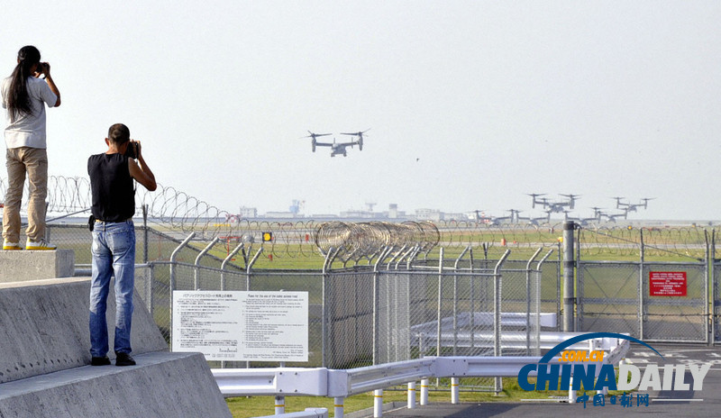 美軍“魚鷹”運輸機飛往沖繩基地（高清組圖）