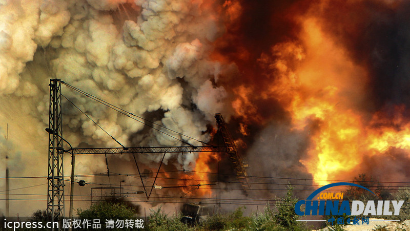 保加利亞液化氣罐車發(fā)生爆炸 導(dǎo)致12人受傷