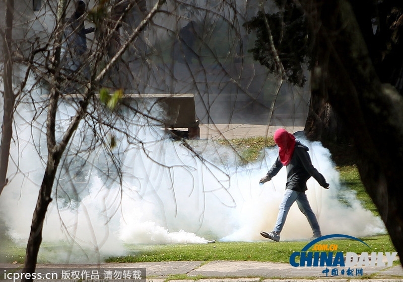 哥倫比亞全國大罷工要求下調汽油價格 引發警民沖突（組圖）
