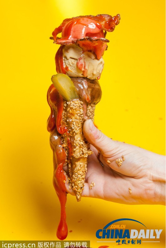 英國(guó)推出冰淇淋風(fēng)味漢堡 跨界混搭無(wú)與倫比（圖）