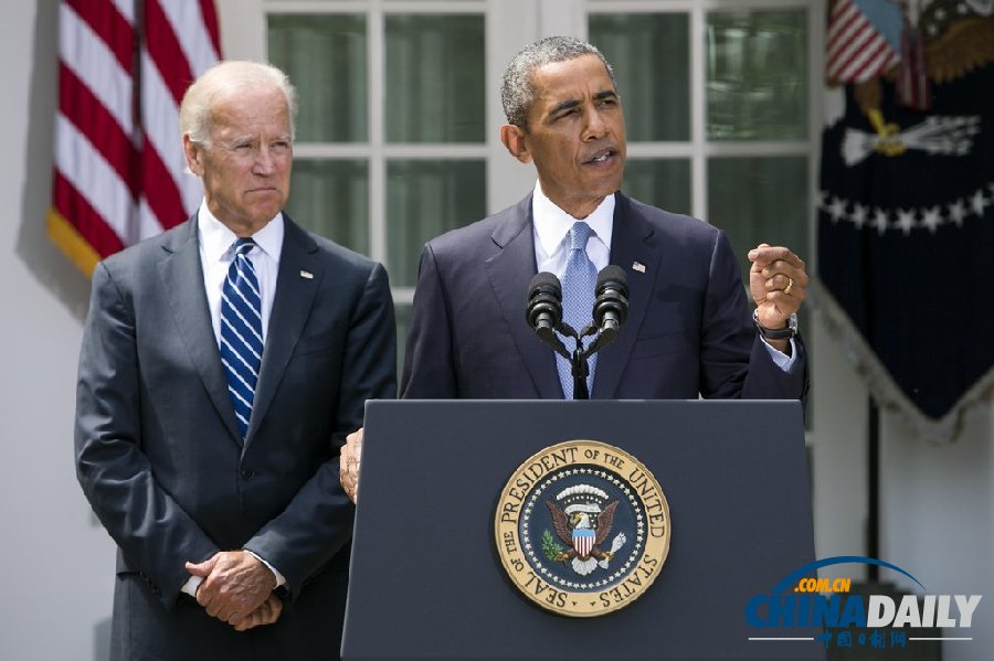 奧巴馬稱確定將對敘動武 豪氣踩桌拜登淡定（組圖）