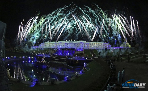 組圖：盛大焰火與俄羅斯美女走進G20晚宴現(xiàn)場