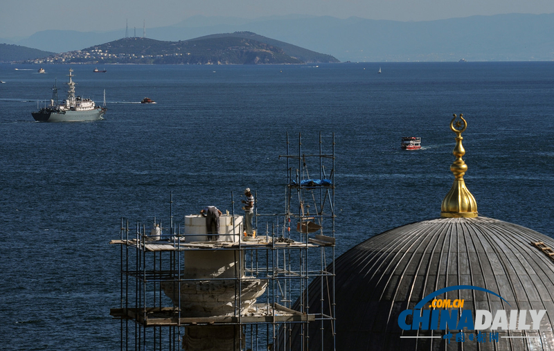 三艘俄羅斯戰艦靠近敘利亞地中海東部海域（圖）