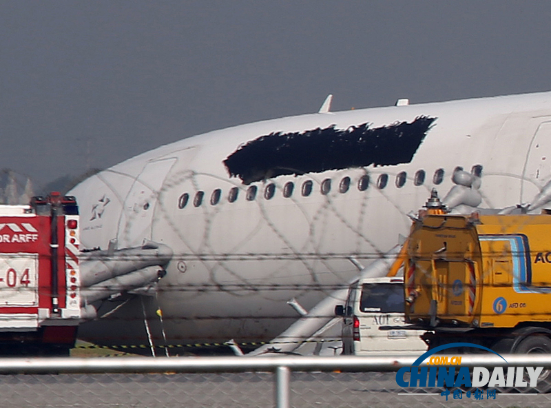 泰航一飛機因故障沖出跑道 9名中國乘客受傷（高清組圖）