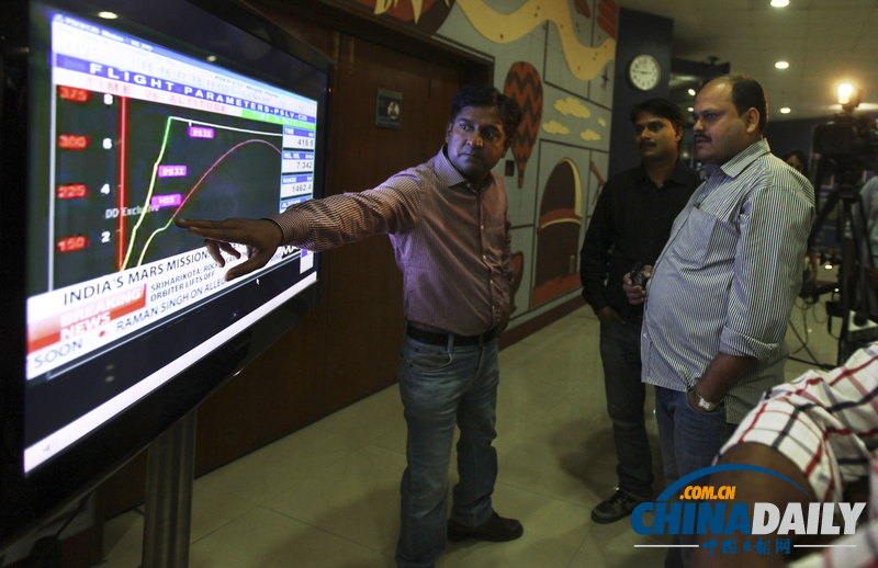 印度首個火星探測器發射升空 目前運行正常