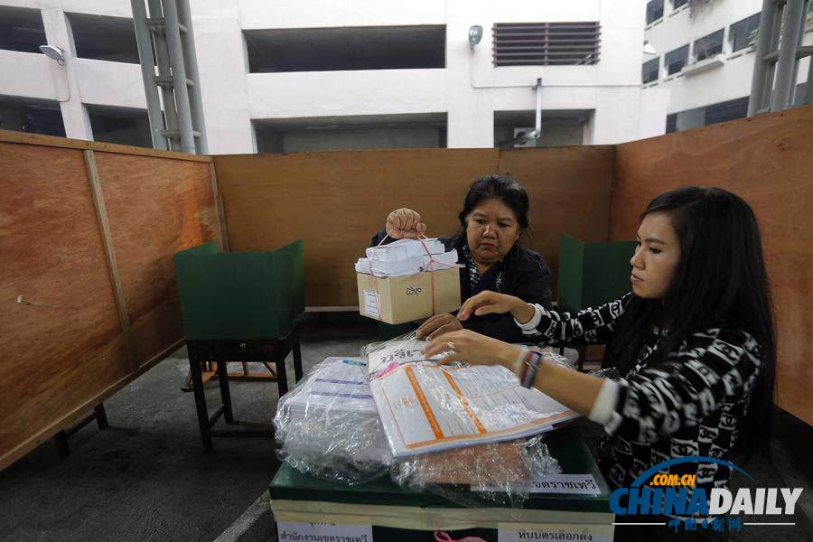 泰國大選提前投票 多地投票站受擾關閉