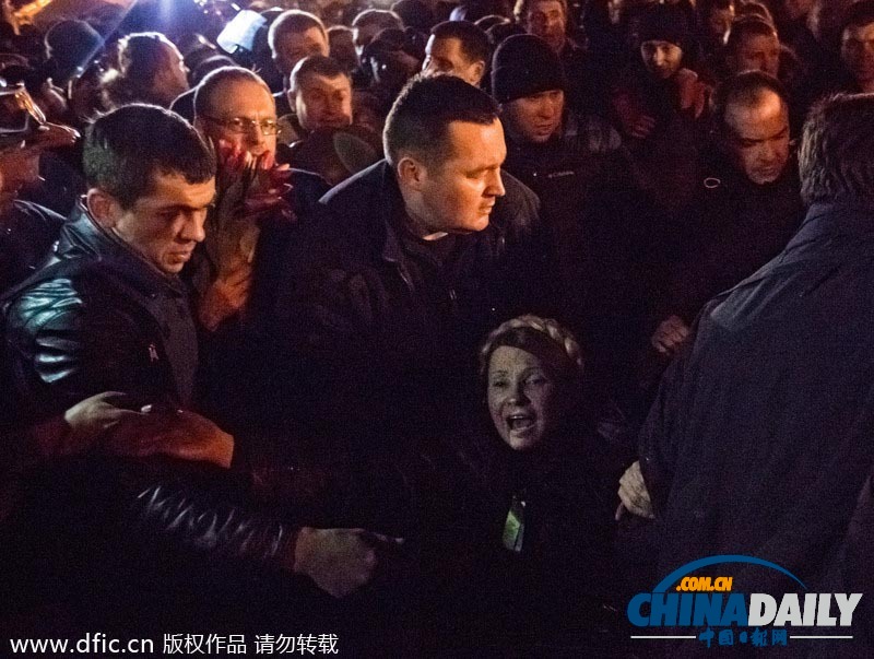 烏美女前總理季莫申科獲釋 趕赴獨(dú)立廣場聲援示威