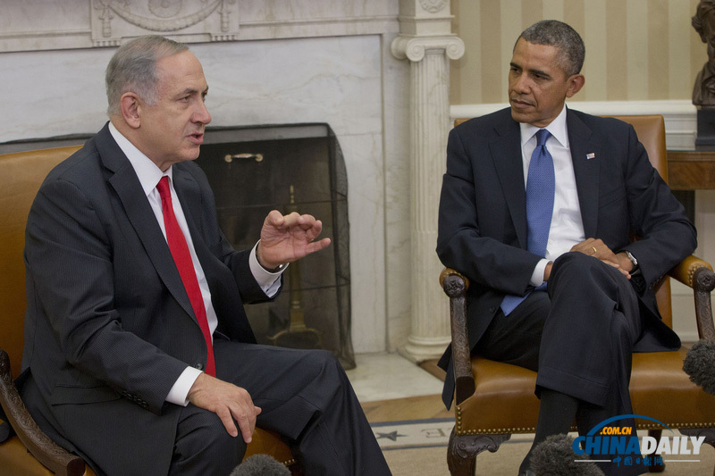 奧巴馬會見內(nèi)塔尼亞胡 再蹺二郎腿曾被指侮辱對方