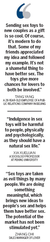 A kiss of life for sex toys