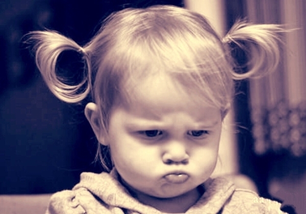 “寶寶不開心”英文咋說?