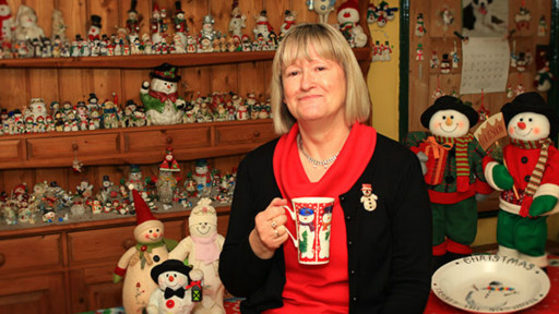 英國農婦過圣誕，一千雪人來相伴