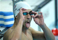 菲爾普斯蓄須“溜進(jìn)”北京