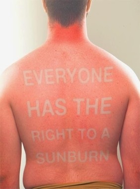 “曬傷藝術”風靡社交網絡