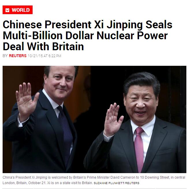 習大大訪英 外媒怎么看（雙語）