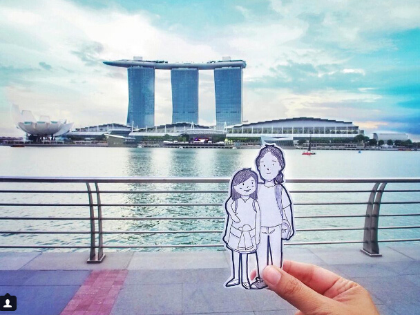 旅行時怎么秀恩愛更有新意？除了自拍還可以這么玩（組圖）