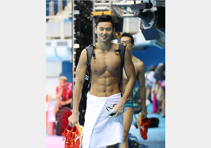 寧澤濤孫楊里約“試水”(組圖)