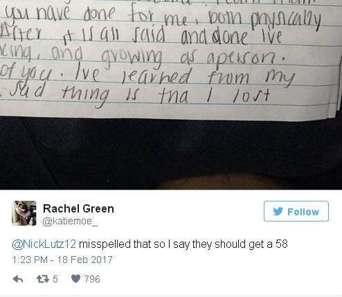 腹黑小哥神吐槽前任分手信 論據不足、錯字連篇