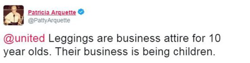 美聯航拒絕少女穿緊身褲登機 網友質問你管得著嗎