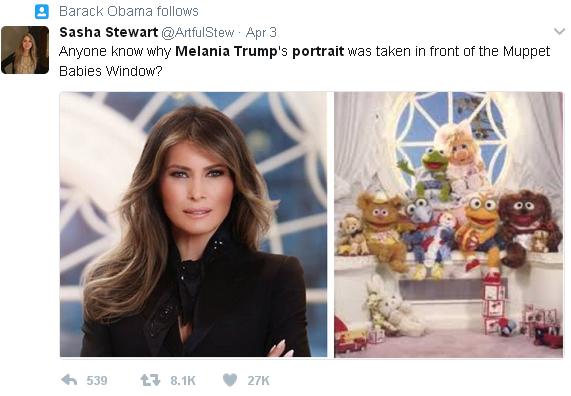 梅蘭妮·特朗普白宮肖像照惹爭議 誰是最美美國第一夫人？