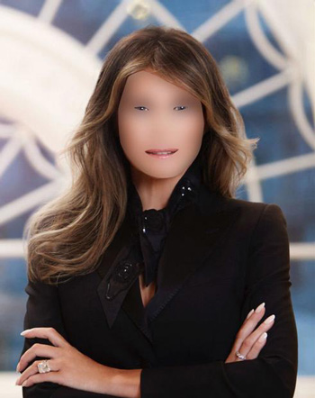 梅蘭妮·特朗普白宮肖像照惹爭議 誰是最美美國第一夫人？