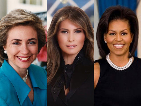 梅蘭妮·特朗普白宮肖像照惹爭議 誰是最美美國第一夫人？