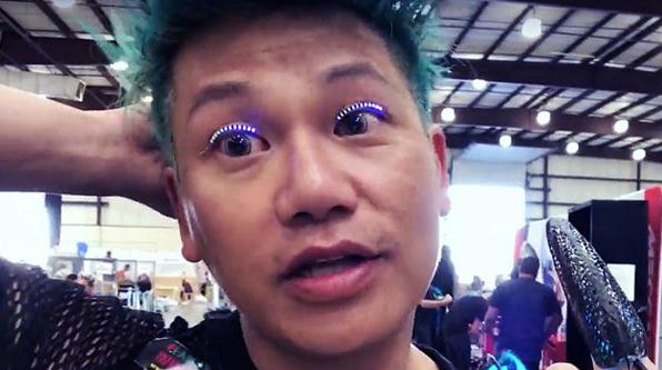 LED假睫毛引領奇特時尚新潮流