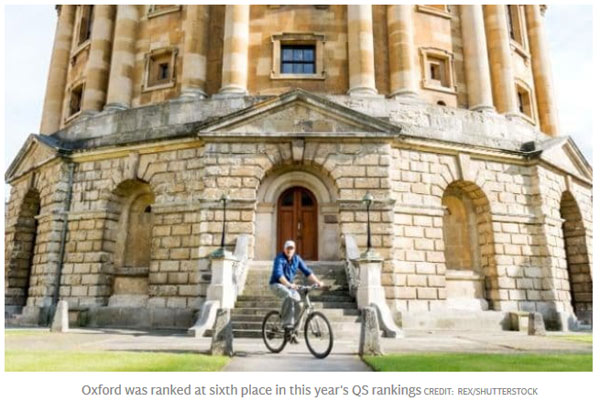 英國(guó)大學(xué)排名下滑因?yàn)檎惺崭喔F學(xué)生?