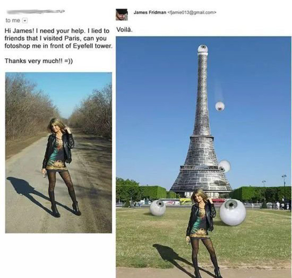 幫外國(guó)網(wǎng)友P圖的PS大神又有新作,畫風(fēng)還是那么清奇(組圖)