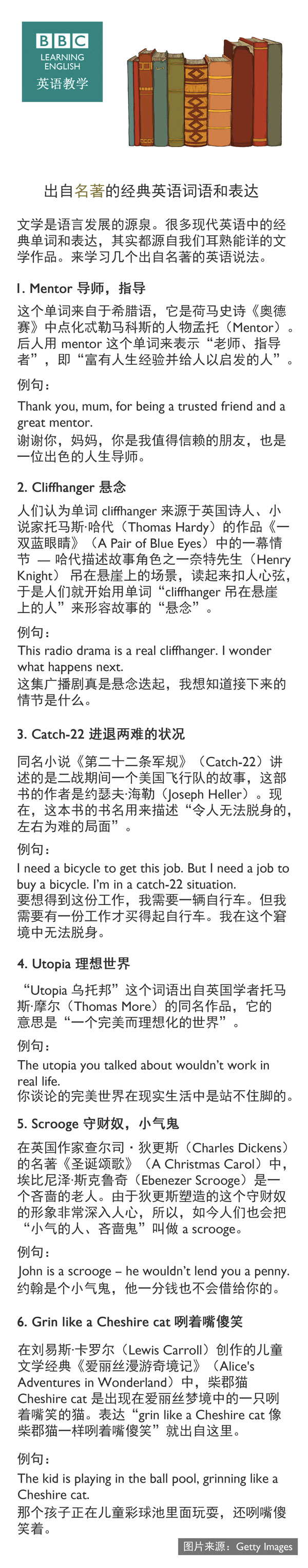 出自名著的經典英語詞語和表達