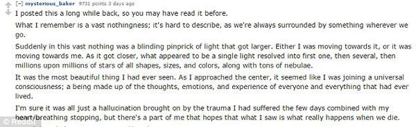 死后到底會發生什么？起死回生的人來告訴你