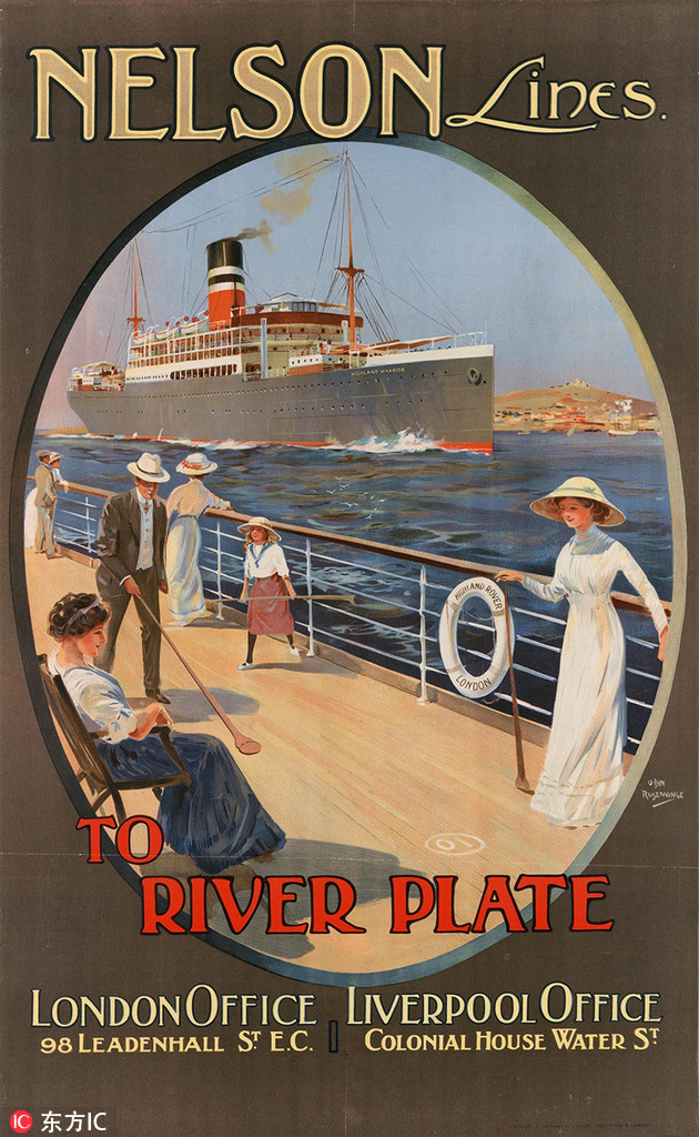 英國珍貴舊海報重現(xiàn)“日不落帝國”的黃金時代（組圖）