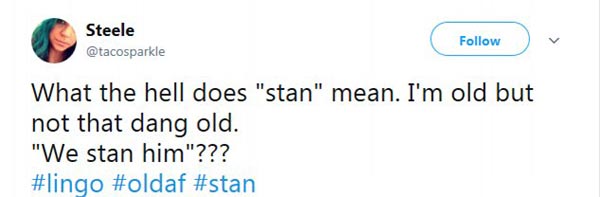 格萊美歌后克萊森金球獎現場“追星” stan到底啥意思?