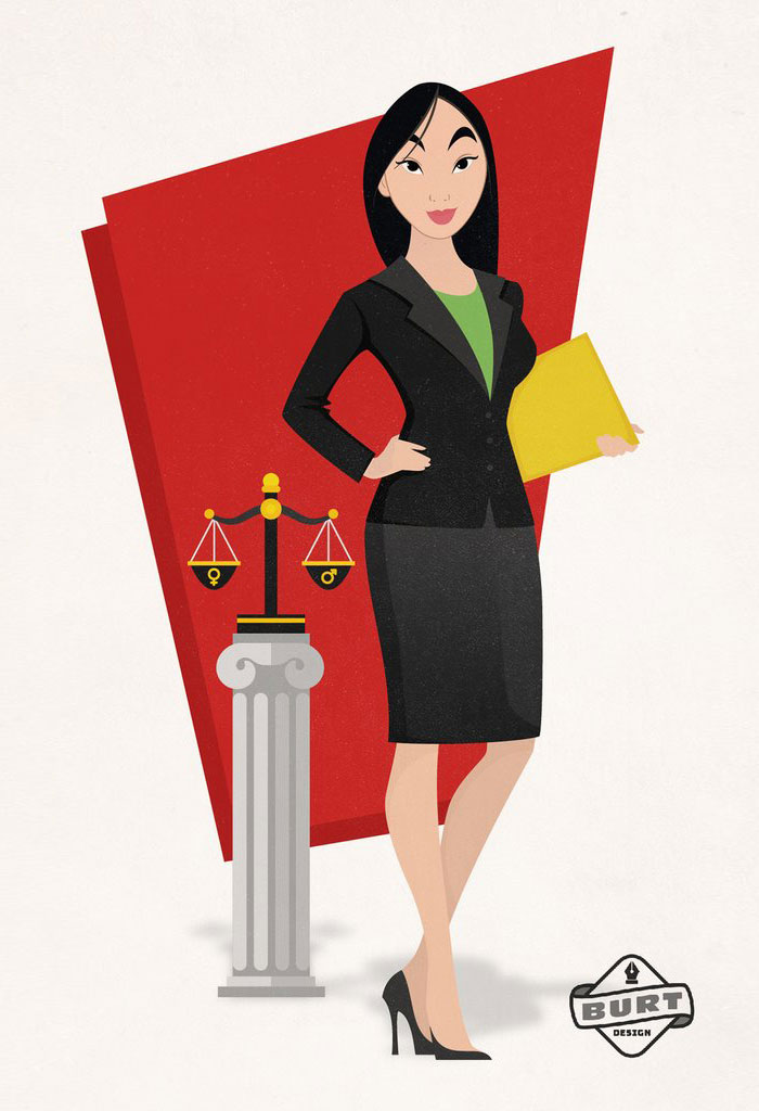 迪士尼公主化身職業女性 這些工作真的很適合她們（組圖）