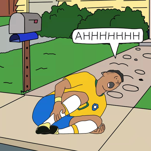 真摔or假摔?痛點最低的內馬爾,是位好演員?