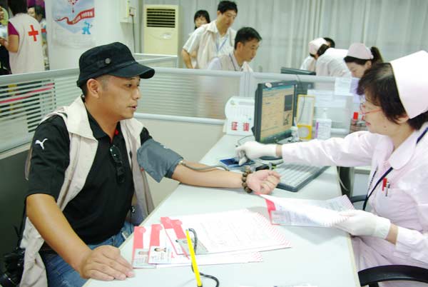 Blood binds volunteer to people in need