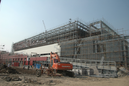 The exchange center to be finished soon