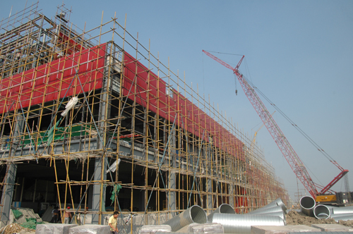 The exchange center to be finished soon