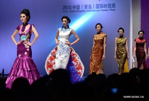 Gao Lixin's creations at Qingdao Fashion Week