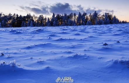 Fairytale-like scenery of Luya Mountain in winter