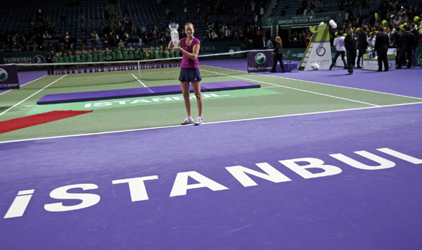 Kvitova lets her racket do the talking