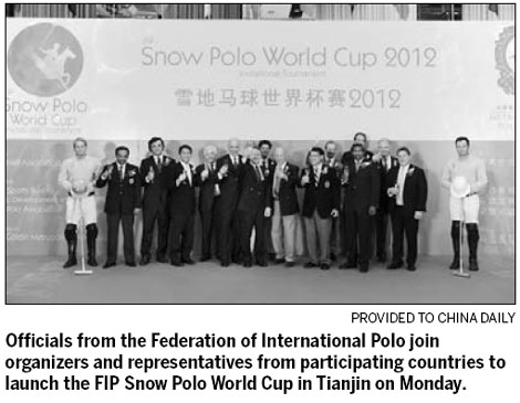 Who could resist an invite to watch the Polo World Cup - on snow? Not many. And it will not be in St. Moritz, but in China's coastal city of Tianjin. Horses on snow? How can it miss?