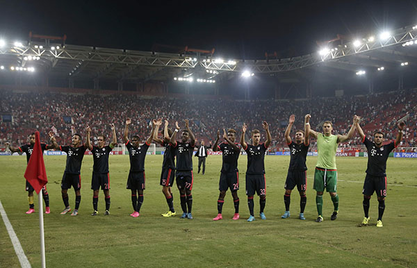 Mueller and Goetze strike as Bayern see off Olympiakos