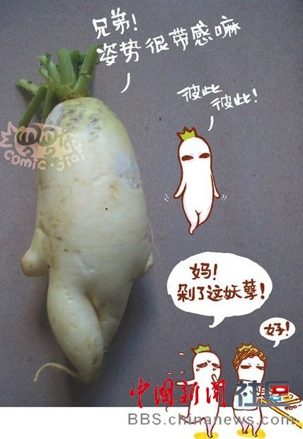 成精的蘿卜君！《大根逃亡記》爆紅